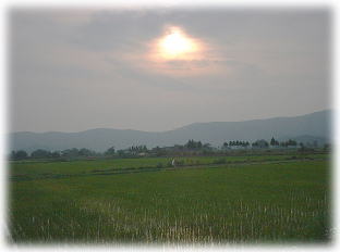 無錫市馬山夕暮れ